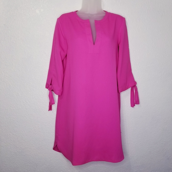 Donna Ricco v-neck shift mini dress size 6 - Picture 1 of 9
